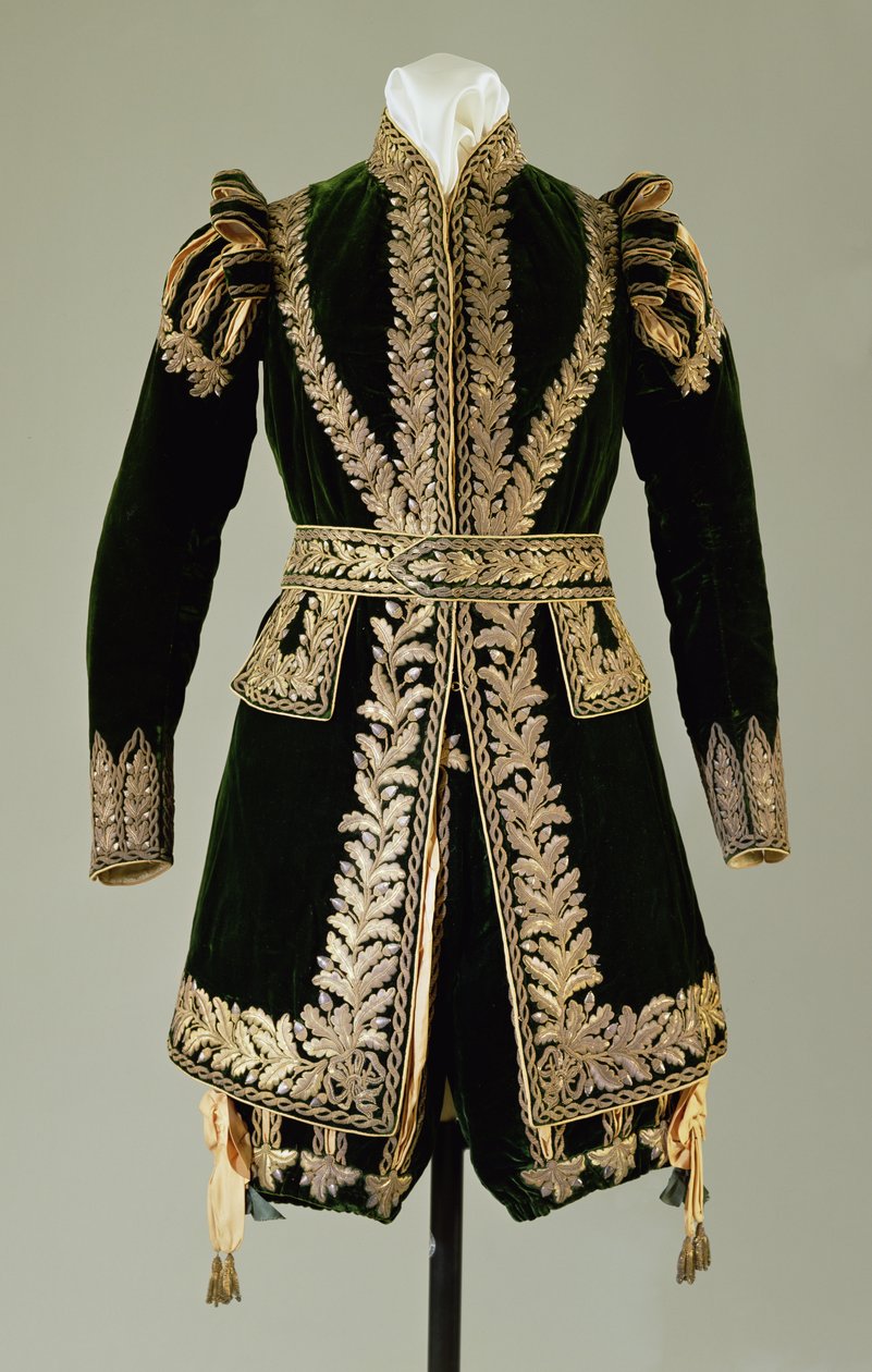 Strój ceremonialny, 1821 (materiał) autorstwa English School