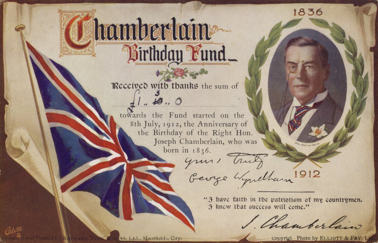 Fundusz urodzinowy Chamberlain autorstwa English School