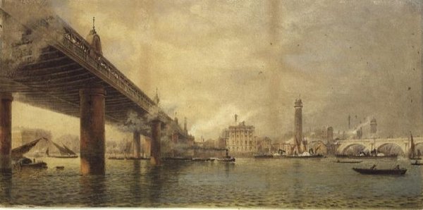 Charing Cross Bridge autorstwa English School