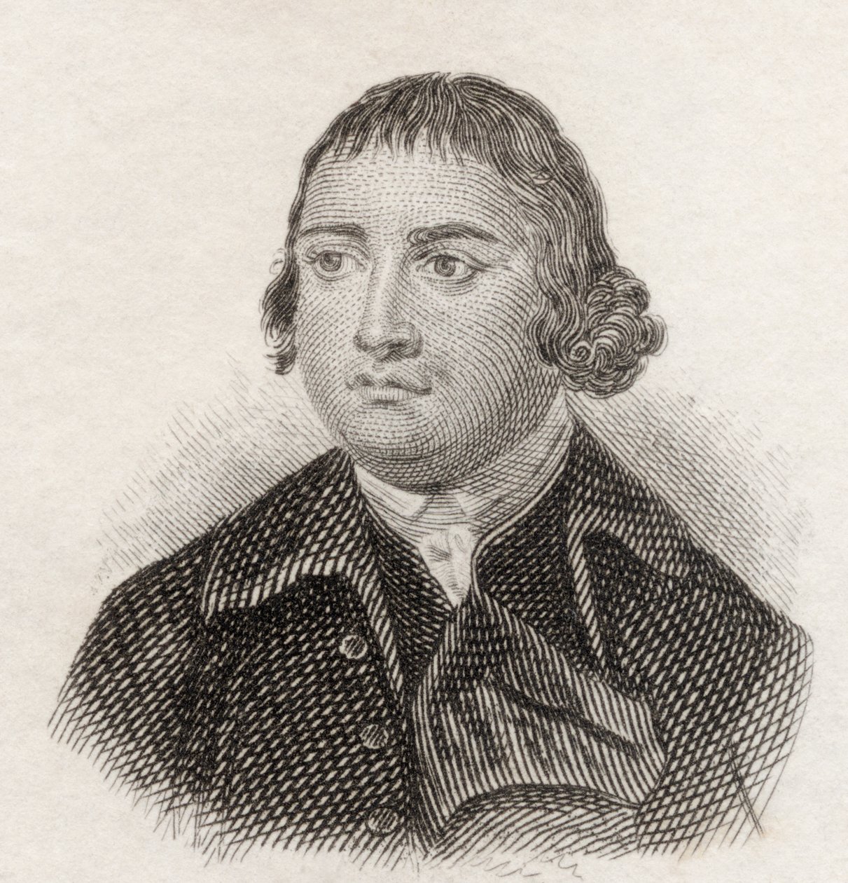 Charles Churchill, z „Słownika historycznego Krabba”, opublikowanego w 1825 r. autorstwa English School