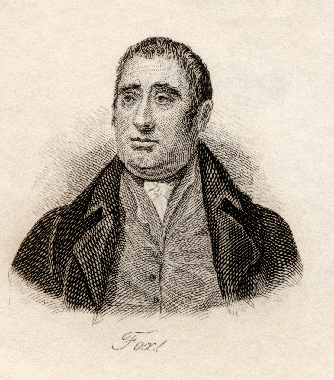 چارلس جیمز فاکس، د کرب د تاریخي قاموس څخه، په 1825 کې خپور شو autorstwa English School