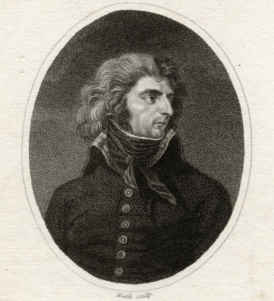 Karol XIV (1783-1844) król Szwecji i Norwegii (1818-44), rycina Heatha, z "Galerii portretów", wydanej w 1833 r. autorstwa English School