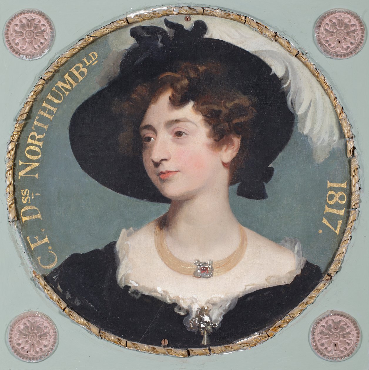 Charlotte Florentia, trzecia księżna Northumberland autorstwa English School