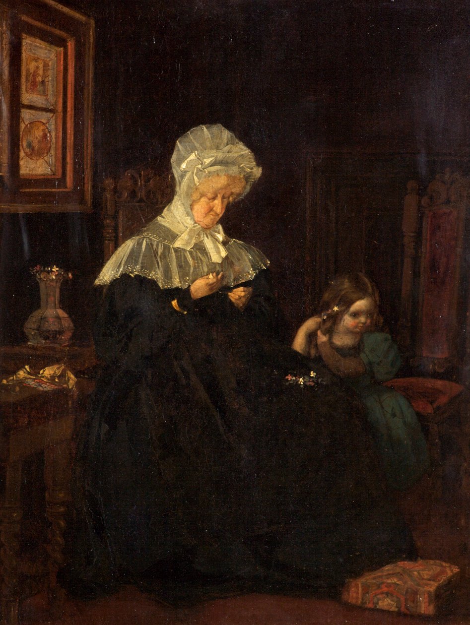 Charlotte Sargent ze swoją wnuczką Mary autorstwa English School
