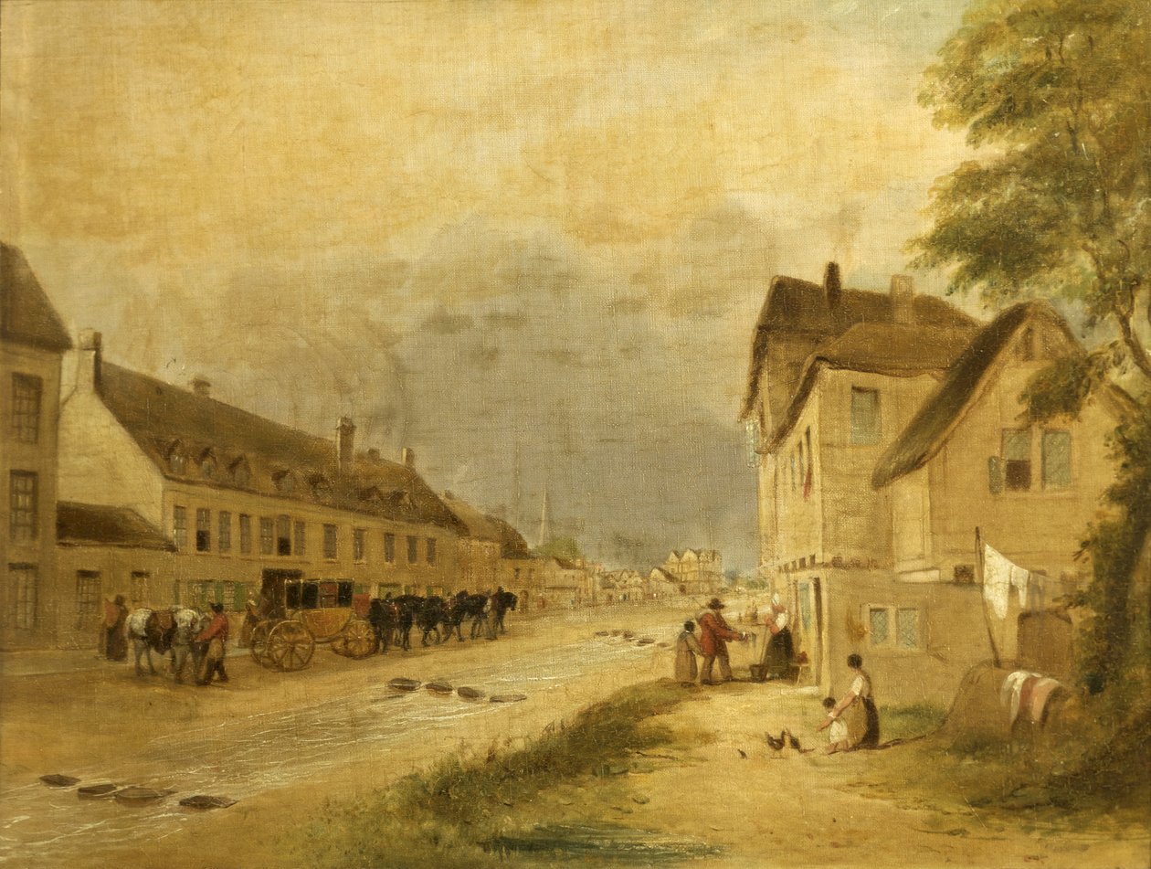 Cheltenham High Street, 1740 autorstwa English School