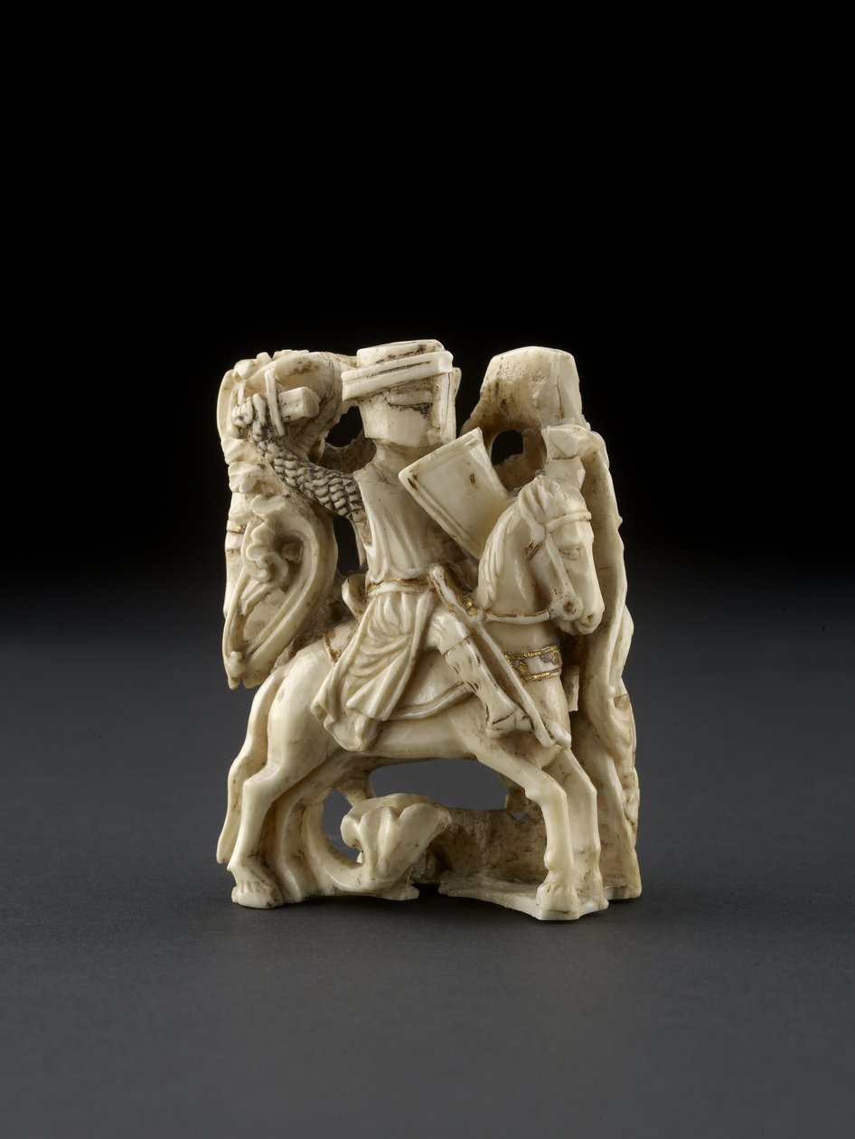 figura szachowa, prawdopodobnie XIII wiek, autorstwa English School
