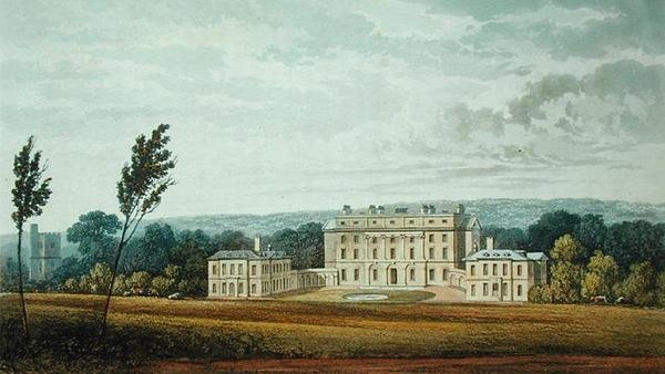 Chevening, z „Repozytorium Sztuki” Ackermanna, wydana ok. 1826 r. (litografia kolorowa) autorstwa English School