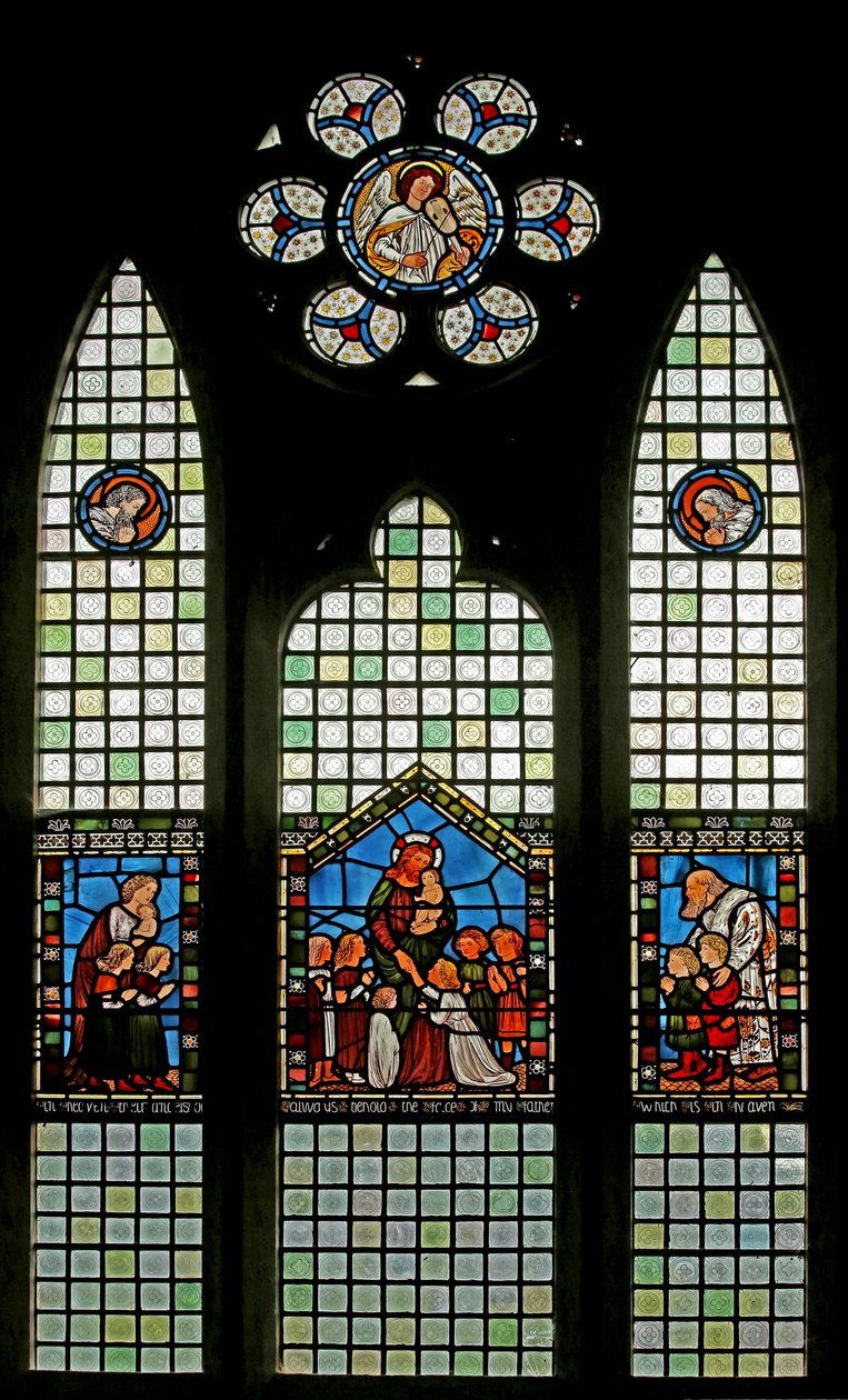 Chrystus błogosławi dzieci autorstwa English School