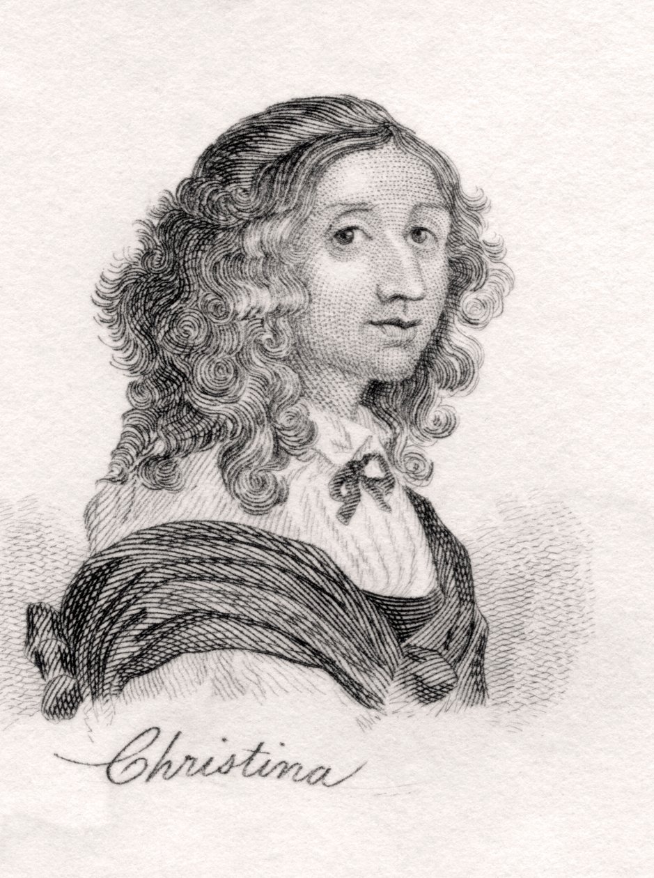 Christina of Sweden, ze Słownika historycznego krabów, opublikowana w 1825 r. autorstwa English School