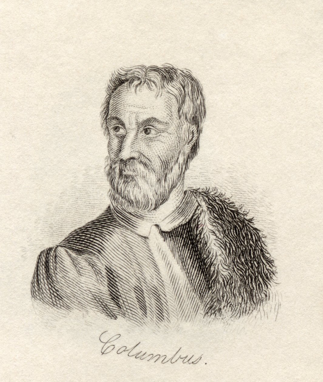 Krzysztof Kolumb, ze „Słownika historycznego Krabba”, opublikowanego w 1825 r. autorstwa English School
