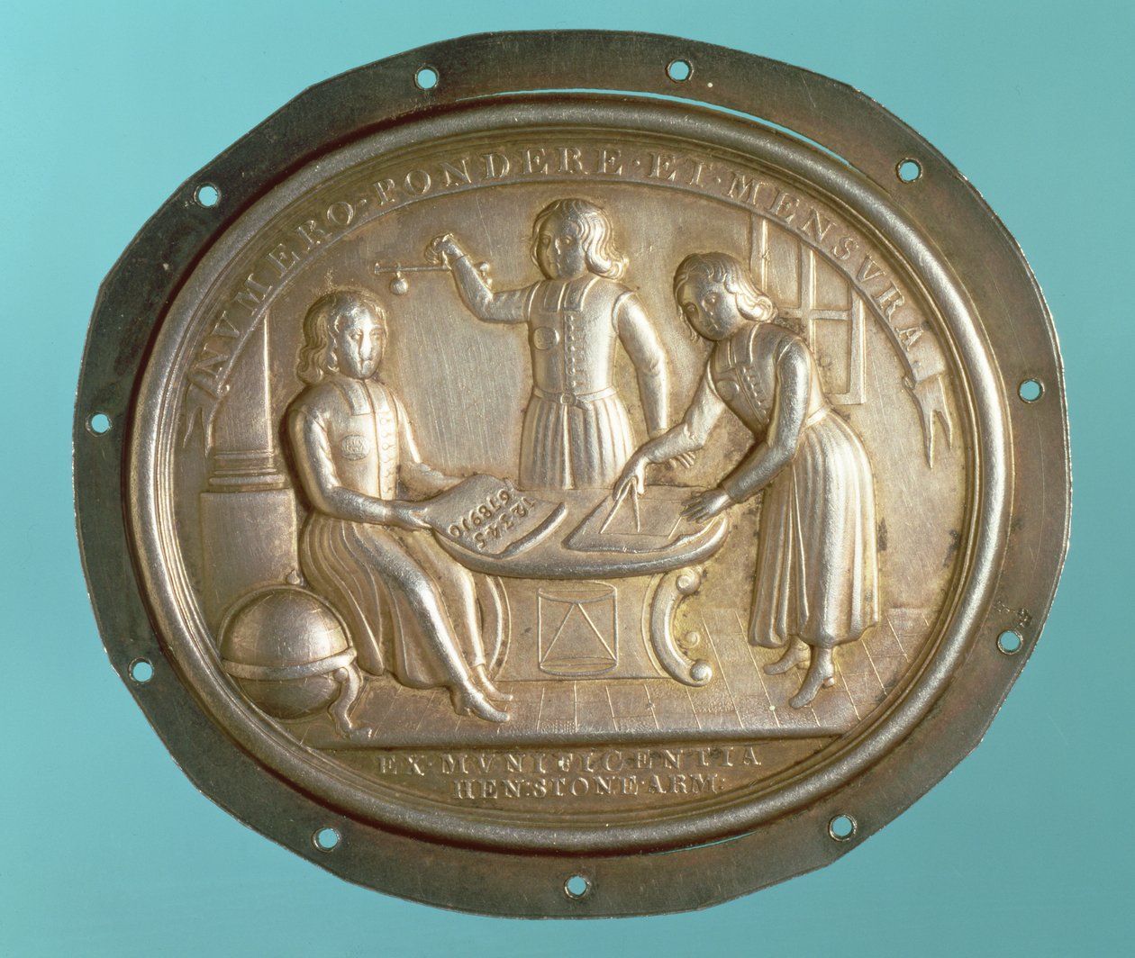 Odznaka szkolna Szpitala Chrystusa (metalowa) autorstwa English School