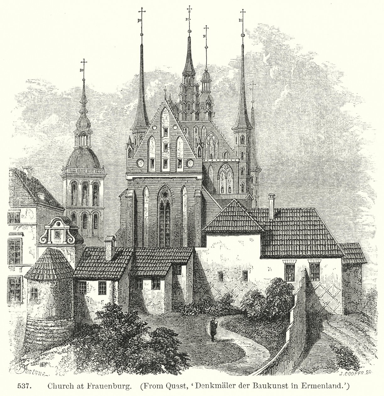 Kościół we Frauenburgu (rycina) autorstwa English School