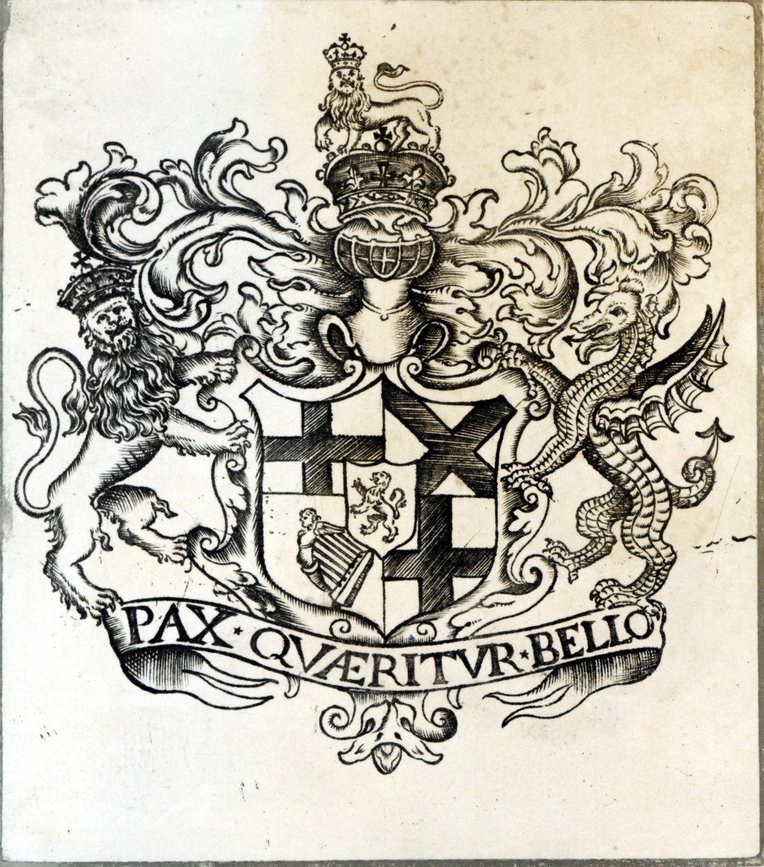 Herb Olivera Cromwella (1599-1658) autorstwa English School