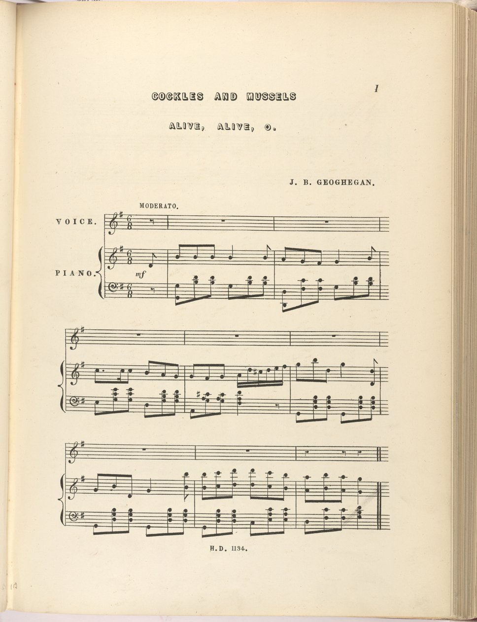 „Cockles & Mussels” Josepha B Geoghegana autorstwa English School