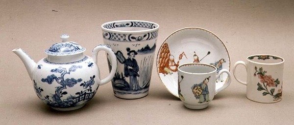 Kolekcja porcelany Liverpool autorstwa English School