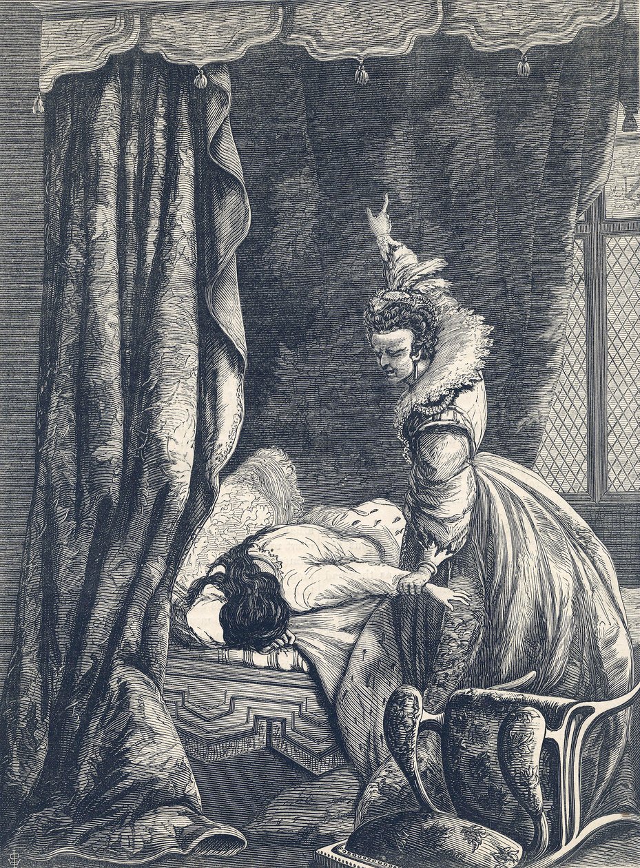 Spowiedź hrabiny Nottingham, 1865 autorstwa English School