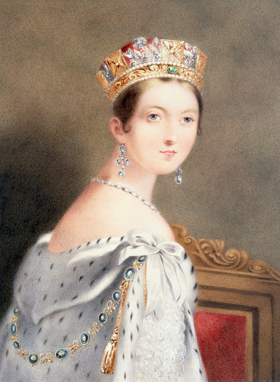 Portret koronacyjny królowej Wiktorii autorstwa English School