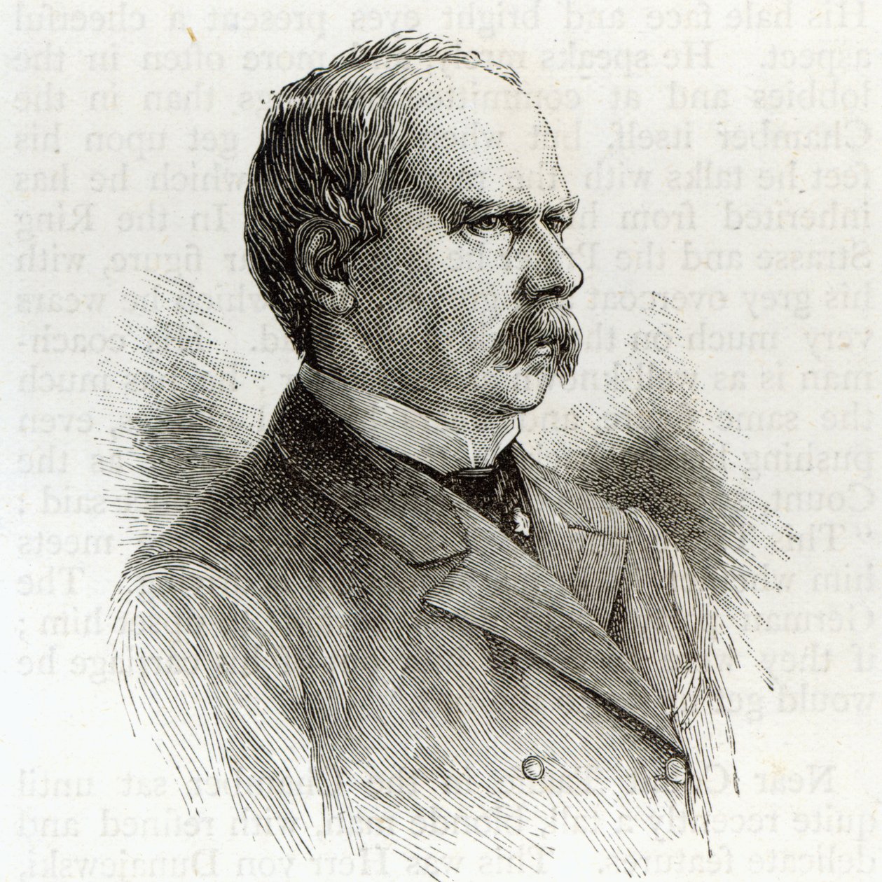 Hrabia Kalnoky, minister spraw zagranicznych Austrii, z „Godziny wypoczynku”, 1891 autorstwa English School