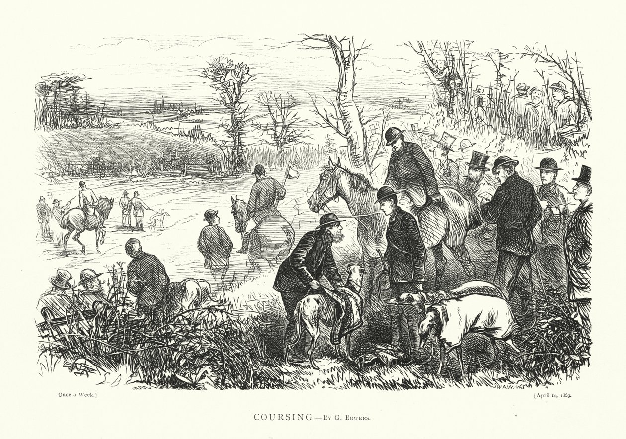 Coursing (grawerowanie) autorstwa English School