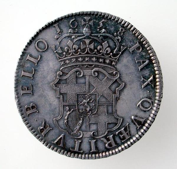 Crown of Oliver Cromwell (1599-1658), London Mint, 1658 (rewers) (srebrny) (awers patrz 168061) autorstwa English School