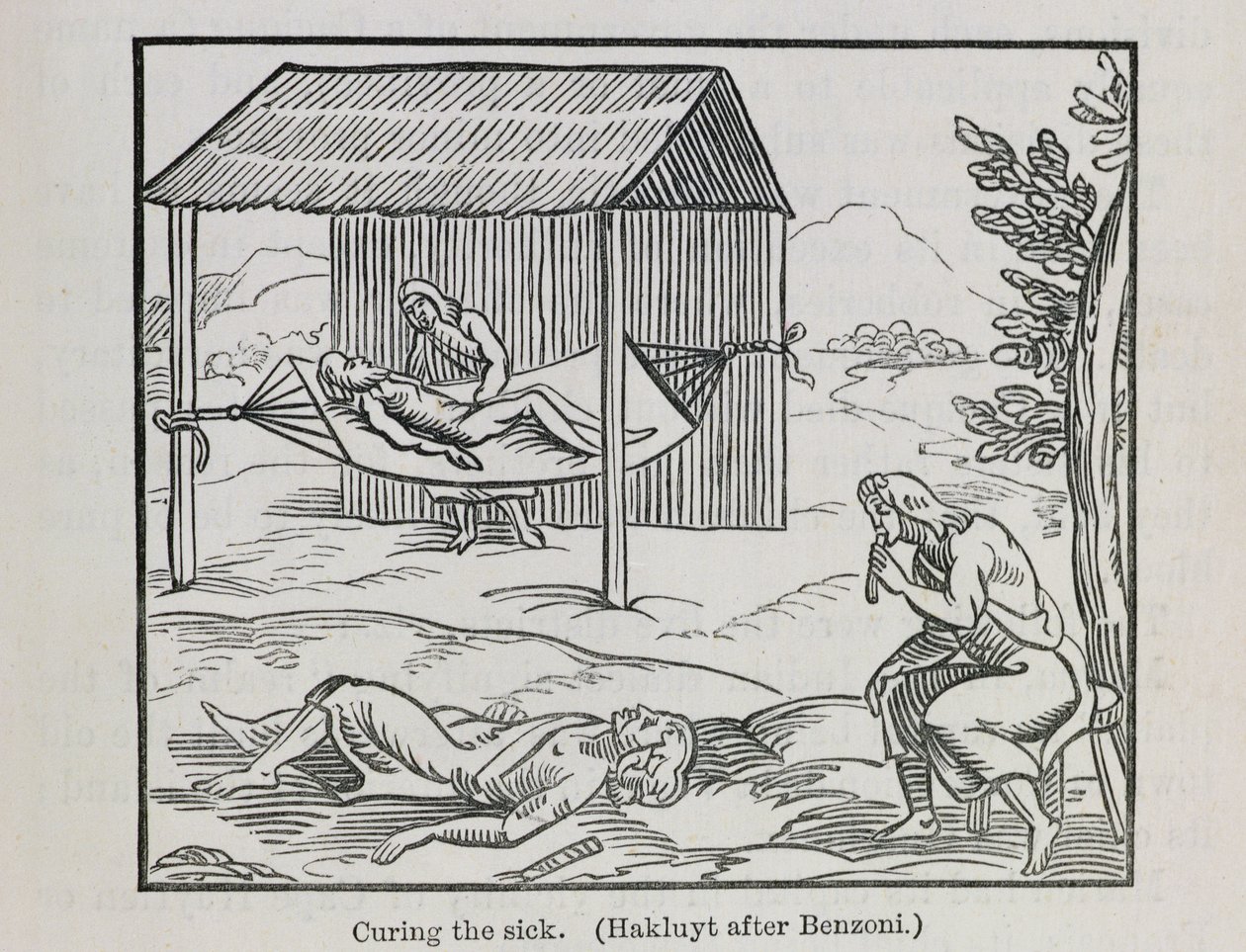 Uzdrowienie chorych, z „Przeszłość i teraźniejszość Santo Domingo” Samuela Hazarda, wyd. 1873 (rycina) autorstwa English School