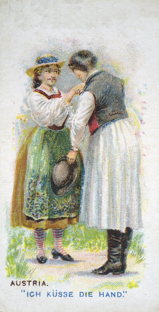 Zwyczajowe Pozdrowienie w Austrii, 1907 autorstwa English School