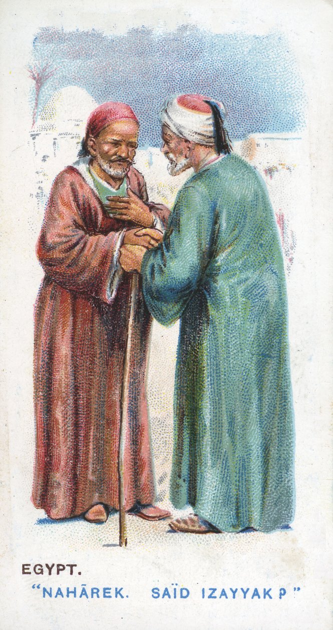 Zwyczajowe Pozdrowienie w Egipcie, 1907 autorstwa English School