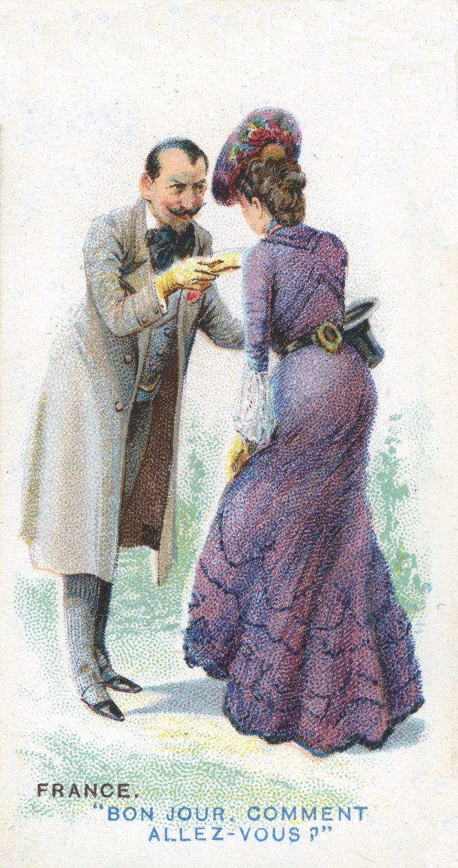 Zwyczajowe Pozdrowienie we Francji, 1907 autorstwa English School
