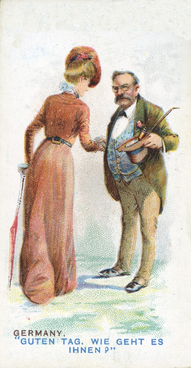 Zwyczajowe Pozdrowienie w Niemczech, 1907 autorstwa English School