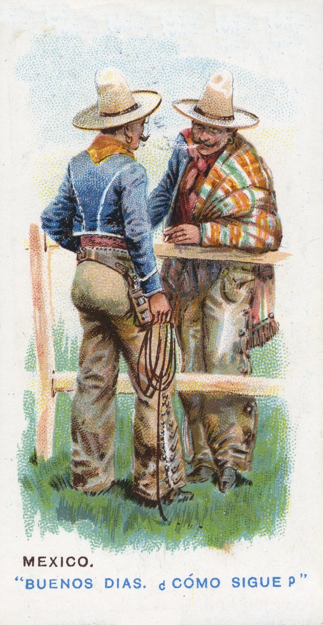 Zwyczajowe Pozdrowienie w Meksyku, 1907 autorstwa English School