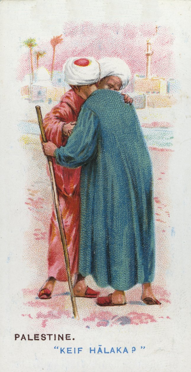 Zwyczajowe Pozdrowienie w Palestynie, 1907 autorstwa English School