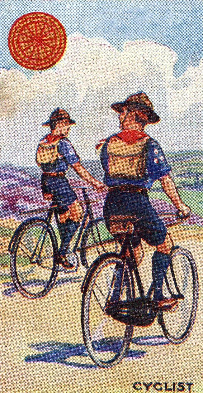 Odznaka harcerska rowerzysty, 1923 autorstwa English School