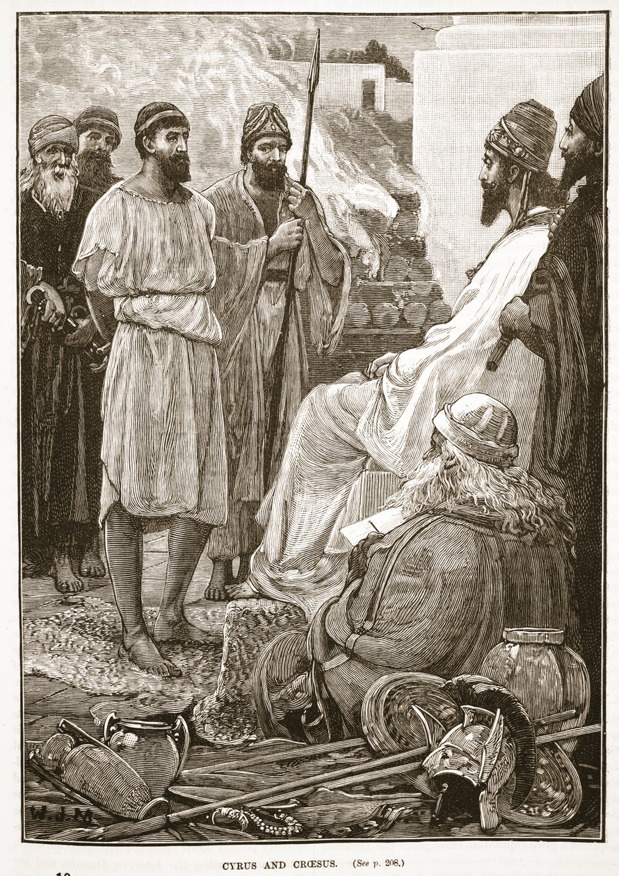 Cyrus i Krezus autorstwa English School