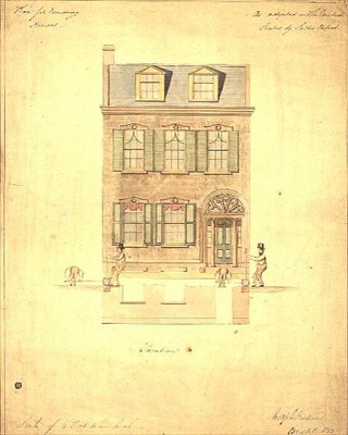 Projekt dla Teatru Małego, Haymarket, ok. 1800 (akwarela na papierze) autorstwa English School