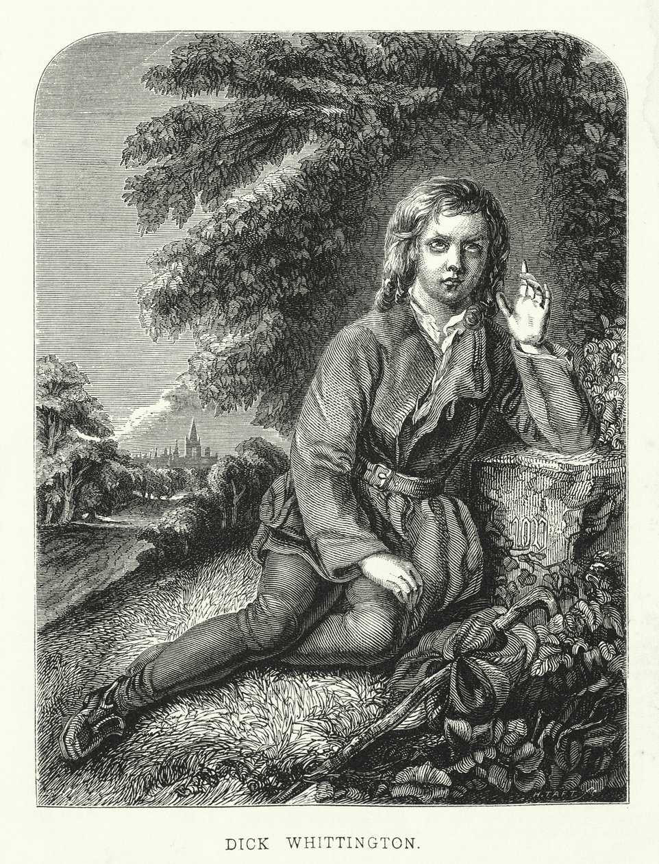 Dick Whittington (rycina) autorstwa English School