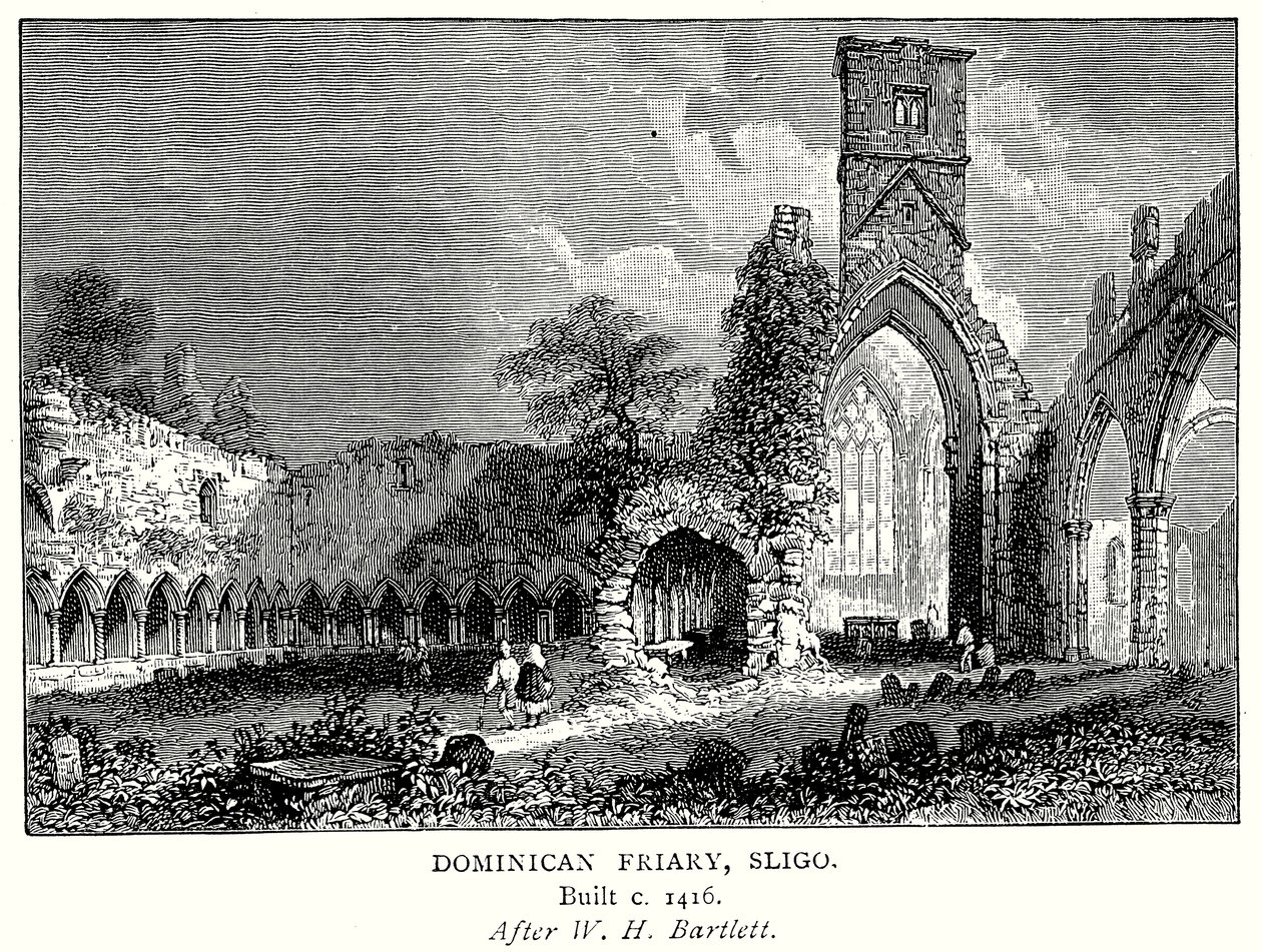 Klasztor dominikanów, Sligo (rycina) autorstwa English School