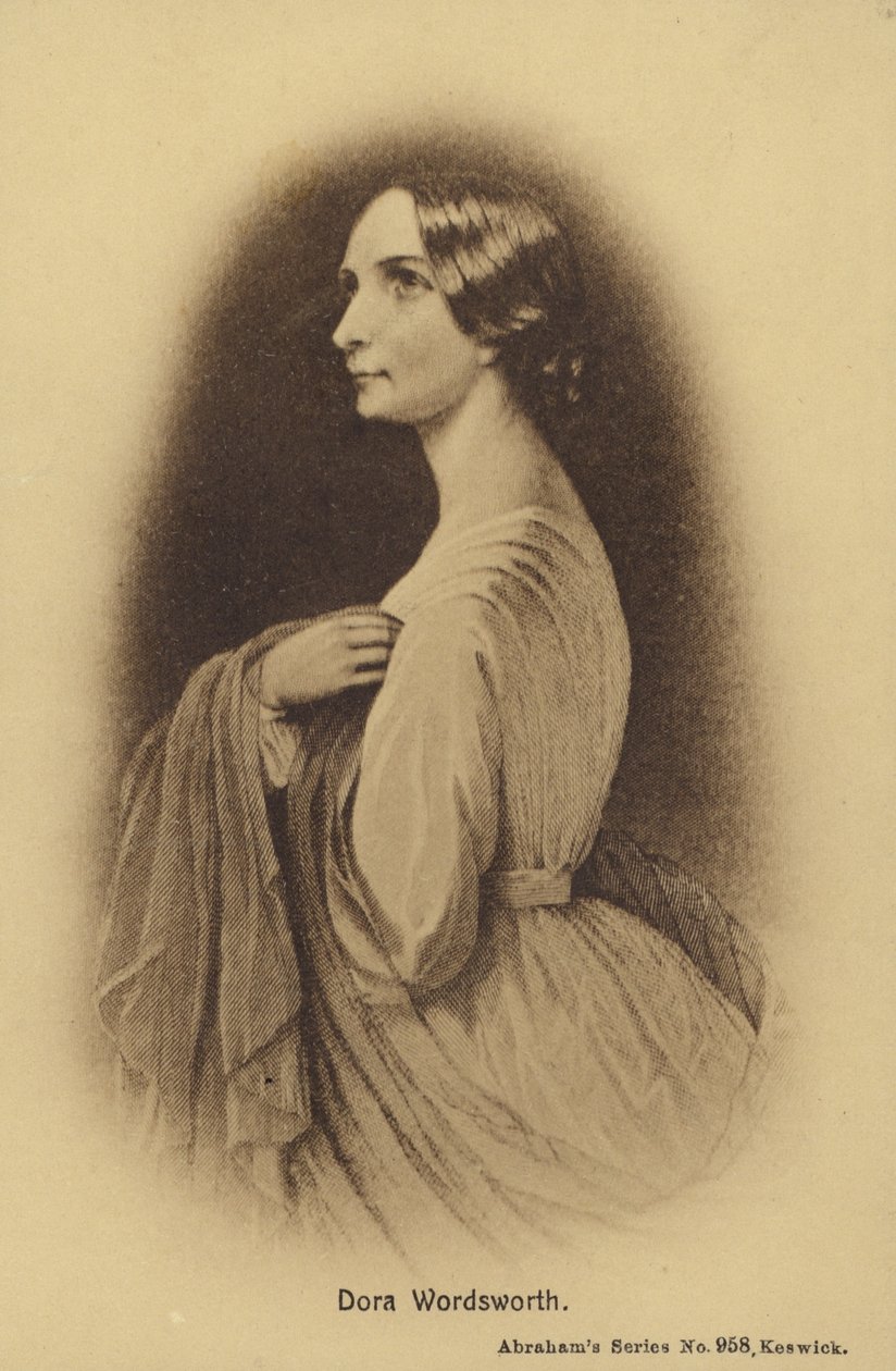 Dora Wordsworth (1804-1847), córka angielskiego poety Williama Wordswortha (litografia) autorstwa English School