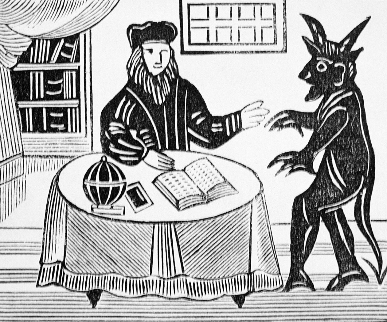 Dr Faust w naradzie z diabłem, z Gentowskiego przekładu Dr Fausta przez Christophera Marlowe