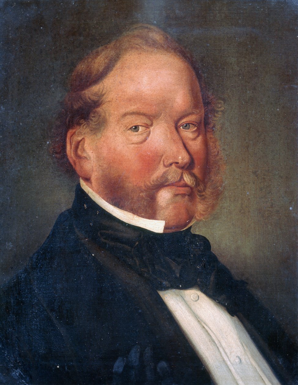 Dr James Graham MD, nadinspektor chirurga, bengalski zakład medyczny, ok. 1857 r. autorstwa English School