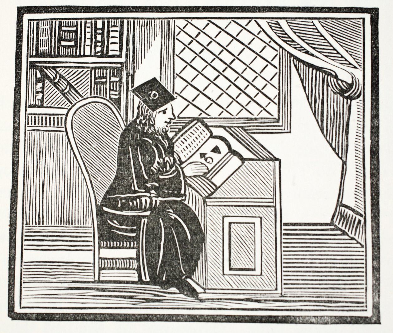 Dr John Faustus, ilustracja z książki rozdziałów XVIII wieku autorstwa Johna Ashtona, wyd. 1882 autorstwa English School