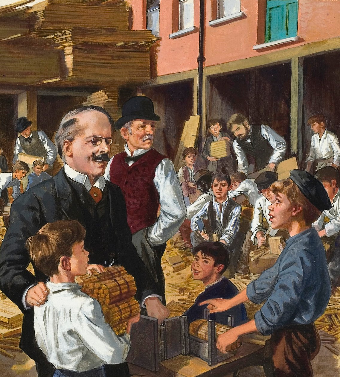 Dr Thomas John Barnardo (1845-1905) (gwasz na papierze) autorstwa English School