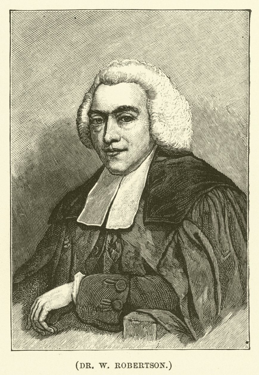 Dr W Robertson (grawerunek) autorstwa English School