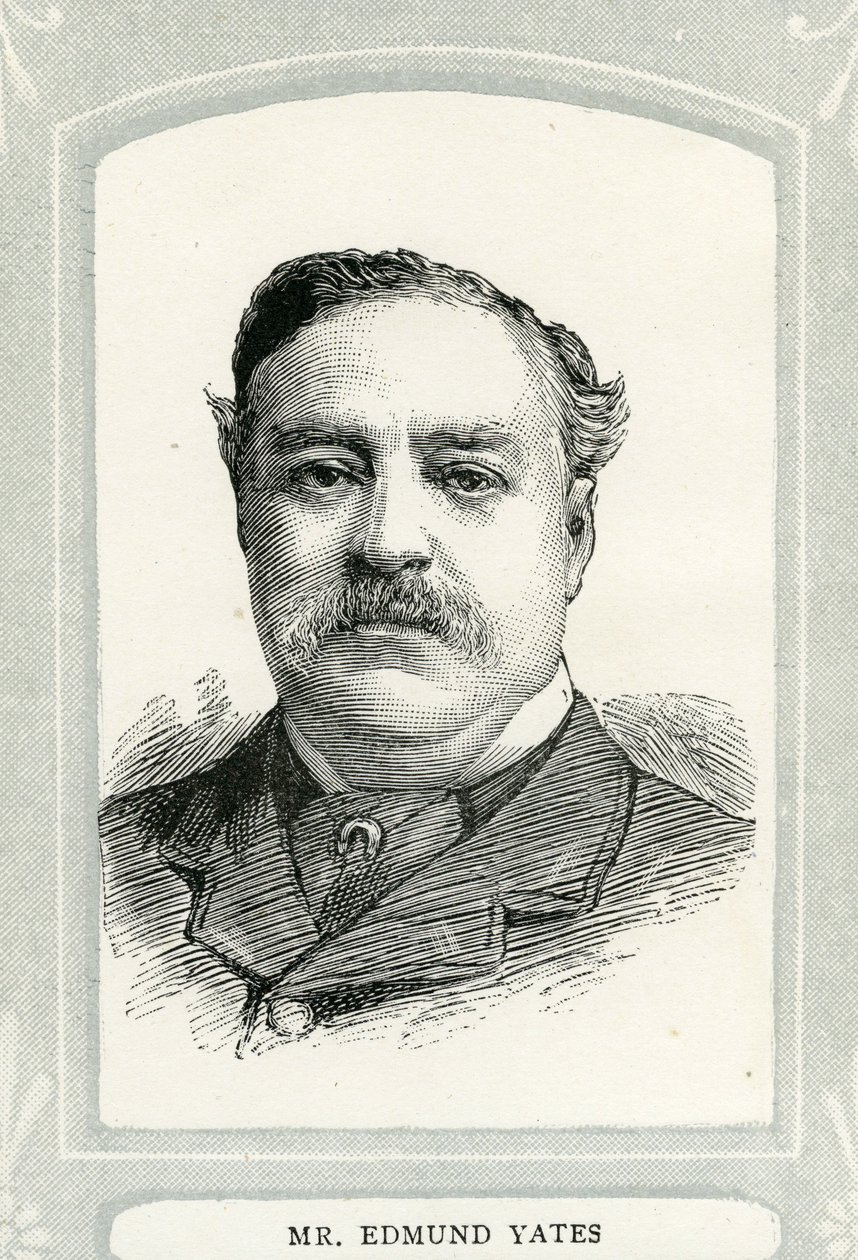 Edmund Yates (1831-94), dziennikarz i powieściopisarz autorstwa English School