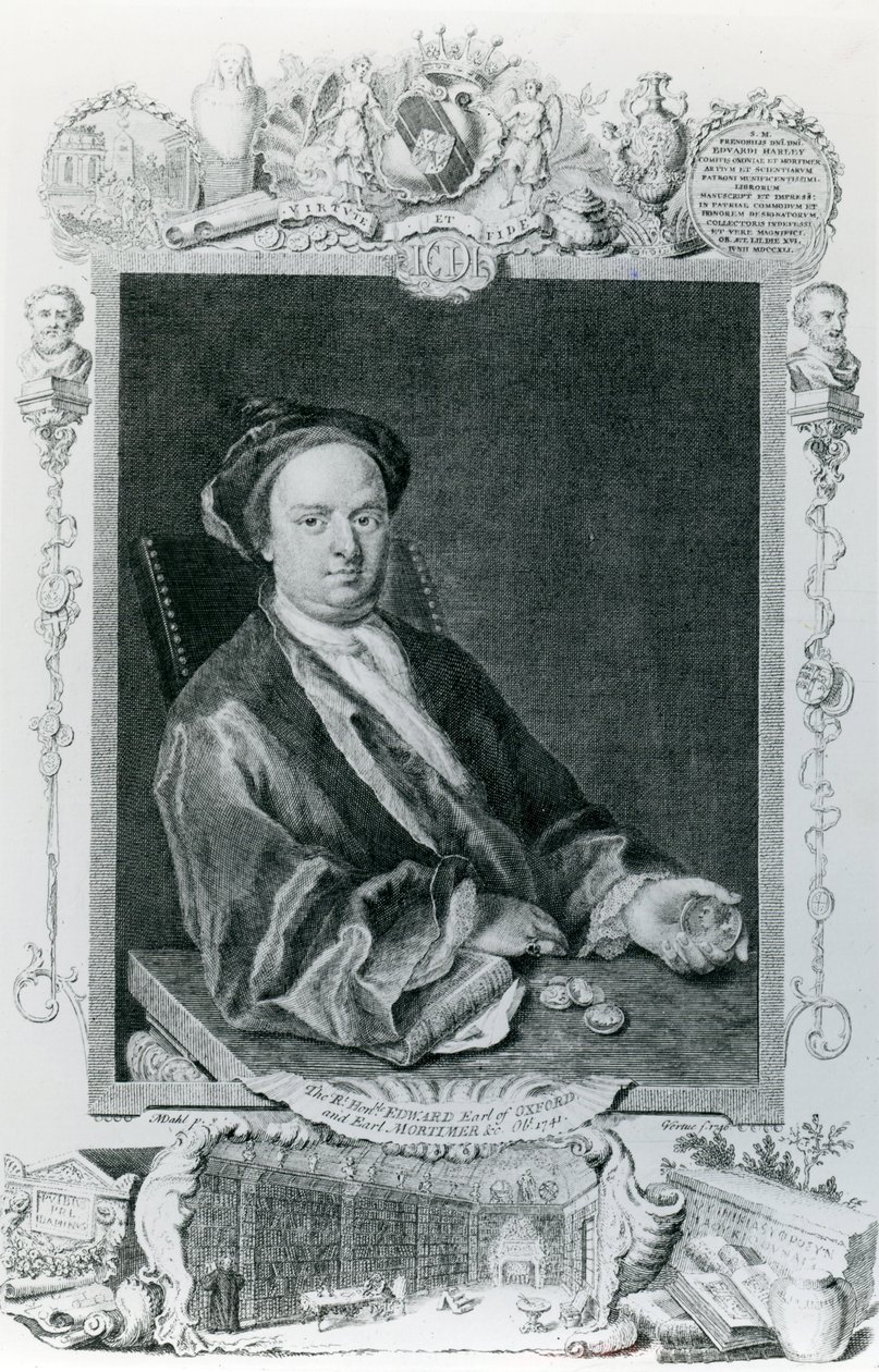 Edward Harley, 2. hrabia Oksfordu (1689-1741) autorstwa English School
