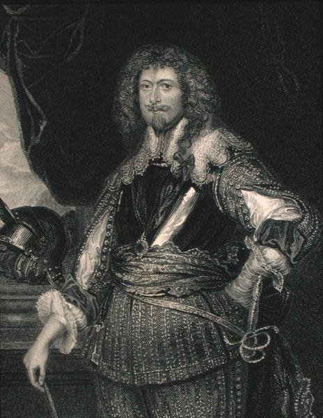 Edward Sackville (1590-1652) 4. hrabia Dorset, z "The Gallery of Portraits", wyd. 1833 (rycina) autorstwa English School