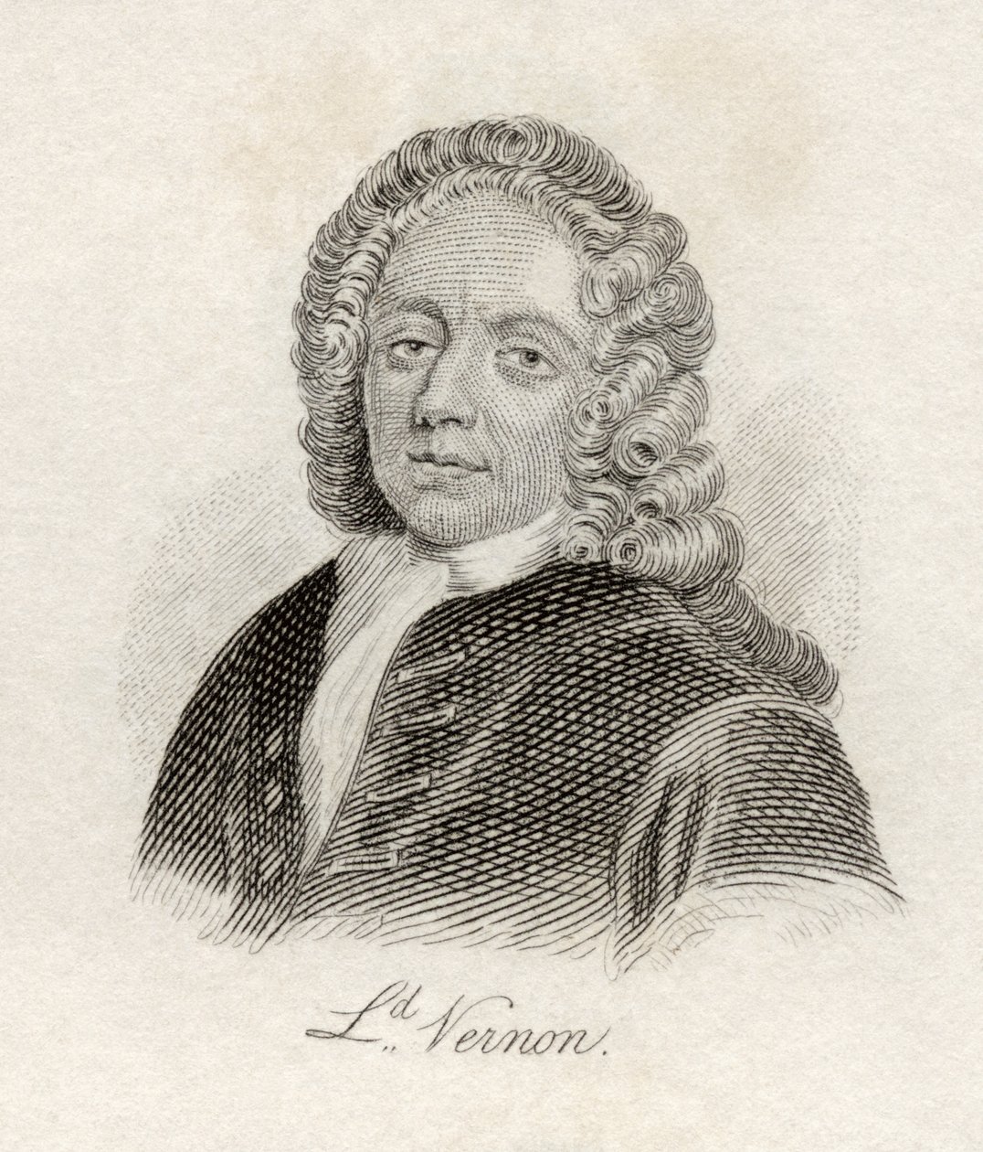 Edward Vernon, z „Słownika historycznego Krabba”, opublikowanego w 1825 r. autorstwa English School