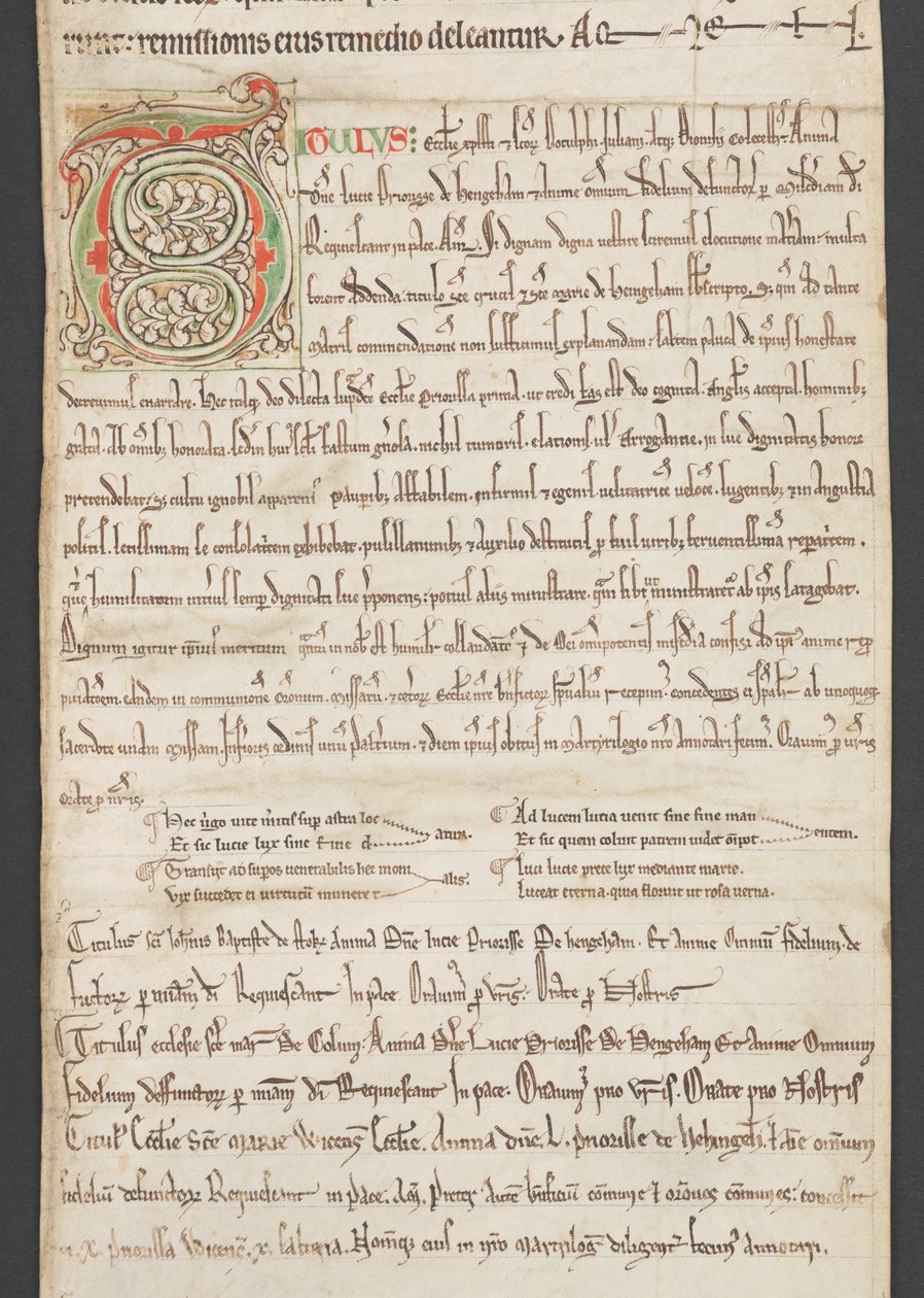 Egerton MS 2849, Membrana III, ok. 1225-30 (welin) autorstwa English School