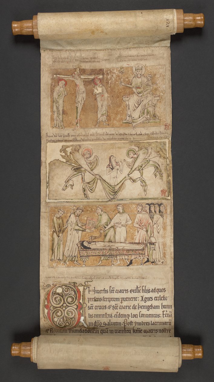 Egerton MS 2849, Membrana I, ok. 1225-30 (welin) autorstwa English School