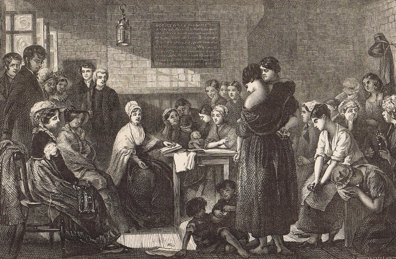 Elizabeth Fry (1780-1845) (rycina) autorstwa English School