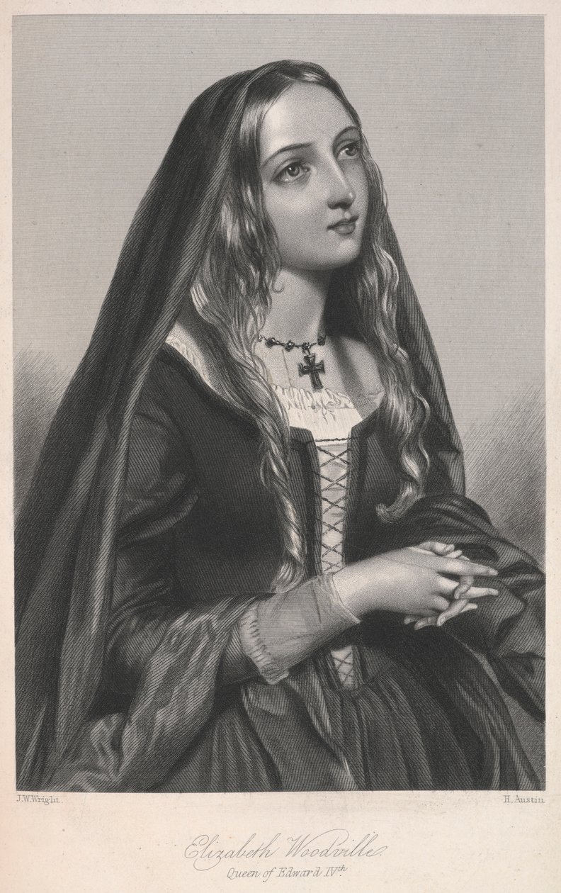 Elizabeth Woodville, Rainha de Eduardo IV, ilustração de 